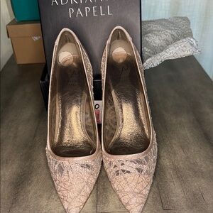 Adrianna Papell Women's Lace Heels - Blush